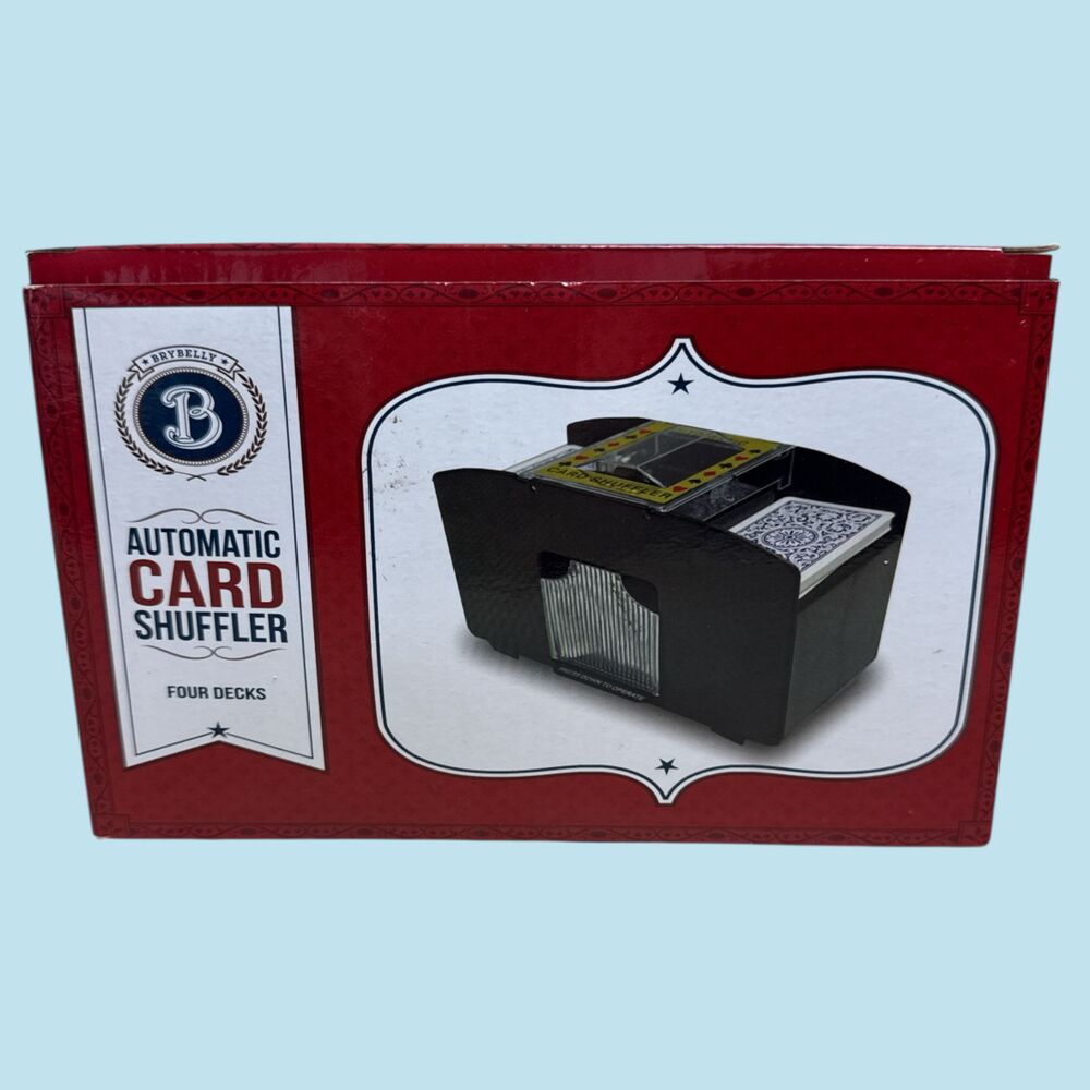 Brybelly Automatic Card Shuffler 4 Decks New in Box Casino Poker Game